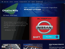 Tablet Screenshot of creativemills.com